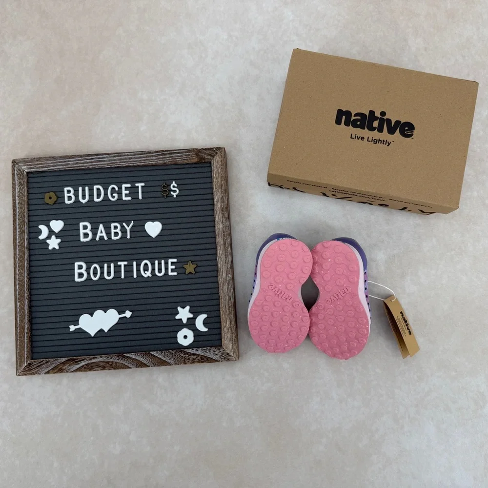 New Native Robbie Sugarlite Shoes in Purple and Pink